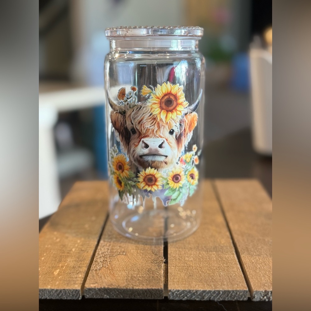 Sunflower Cow cup
